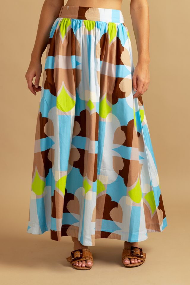 Maeve Skirt in Large Deco