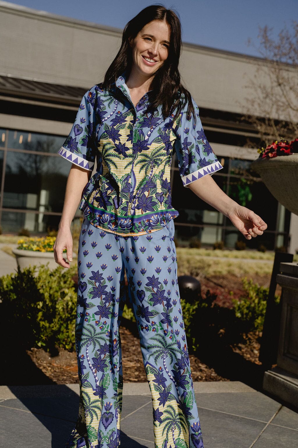 Joanna Top in Blue Lotus