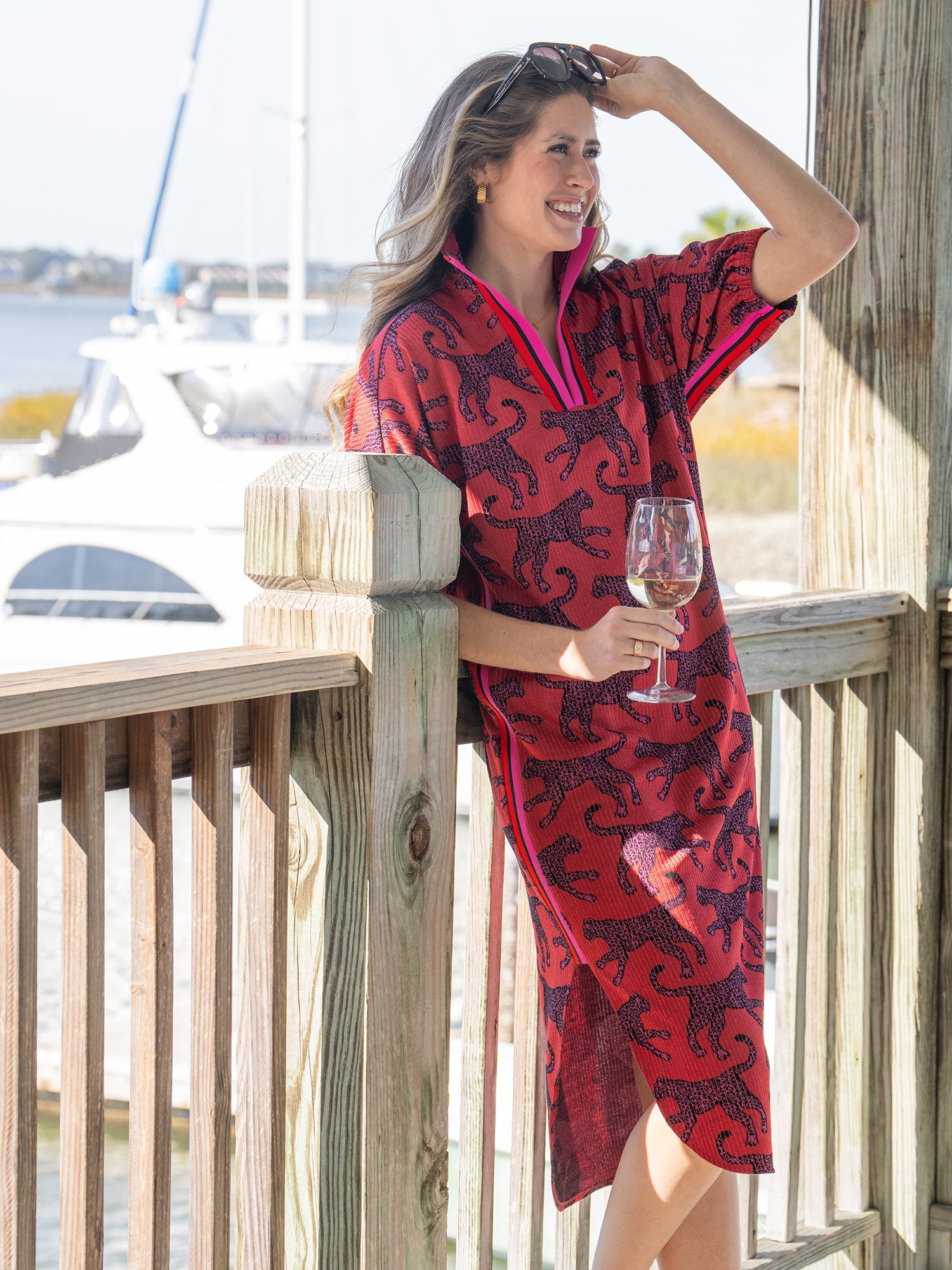 Poppy Caftan in Jaguar Sport