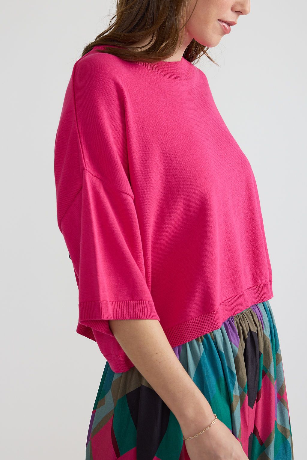 Matthew Sweater in Deco Pink