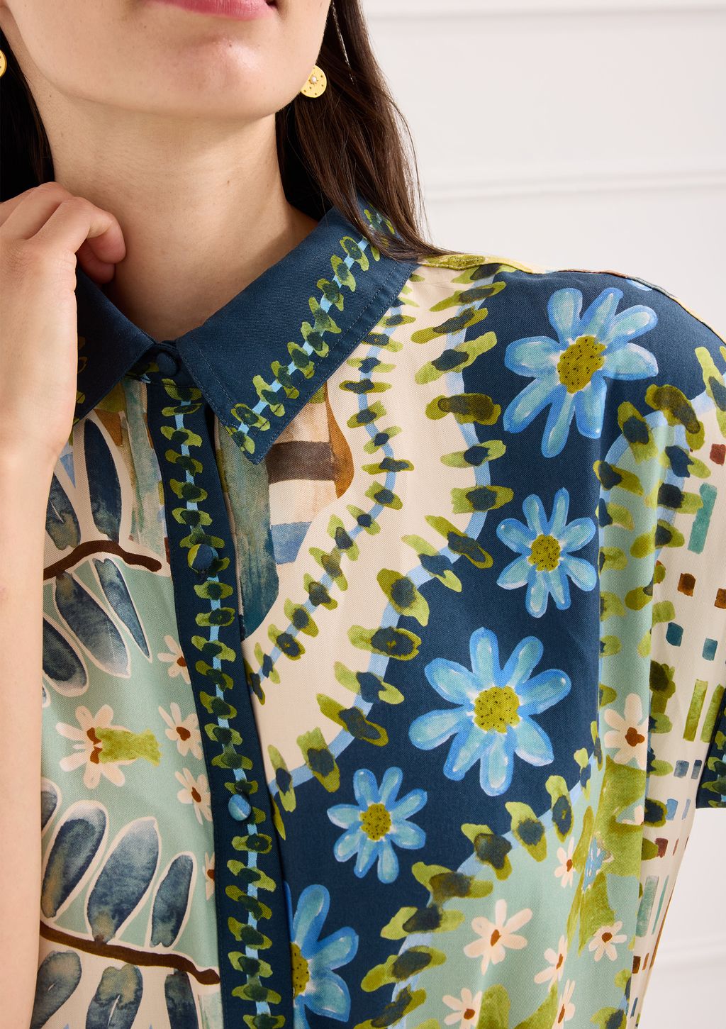 Willa Dress in Mosaic Meadow