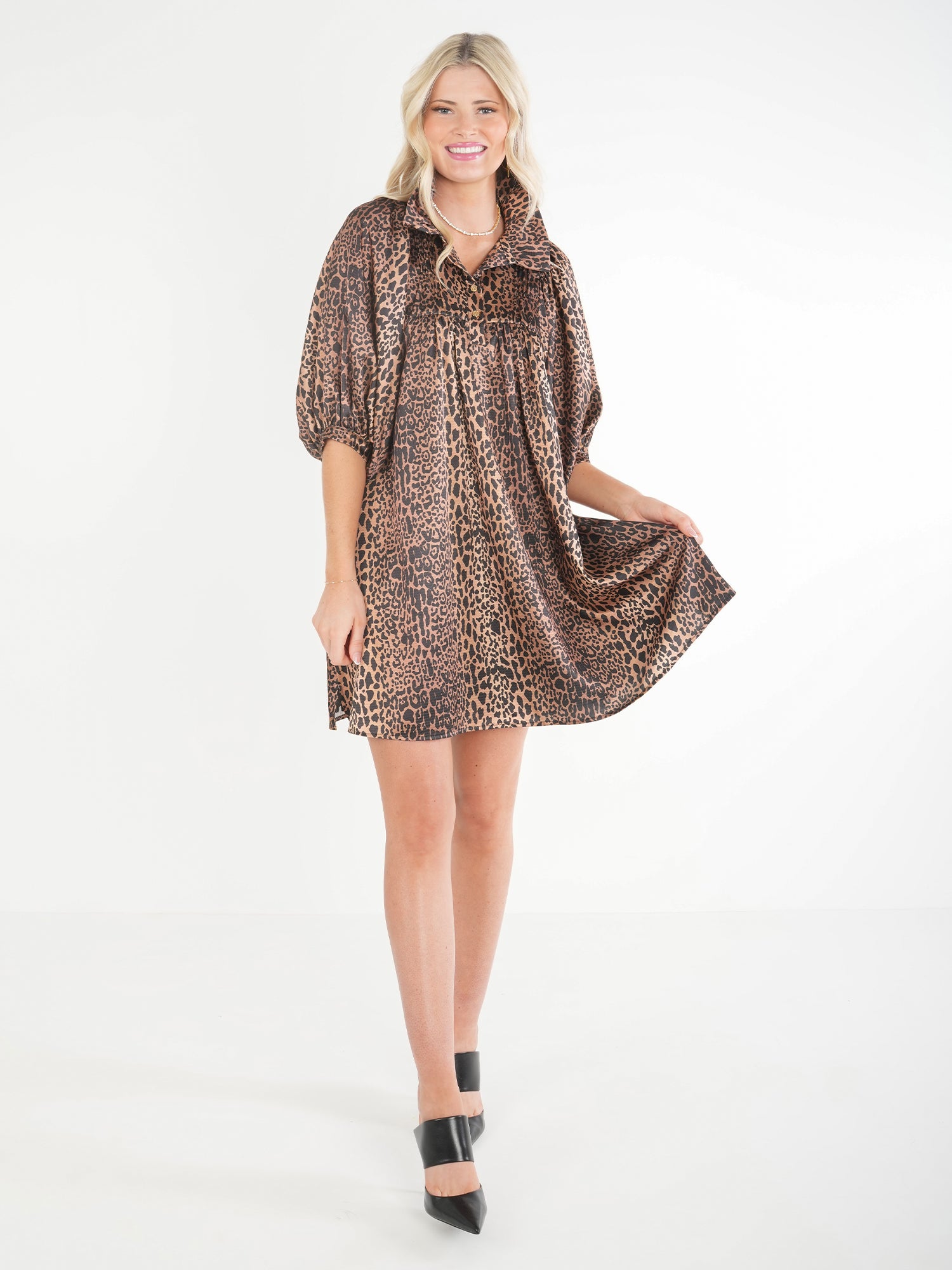 Charlotte Dress in Lady Leopard