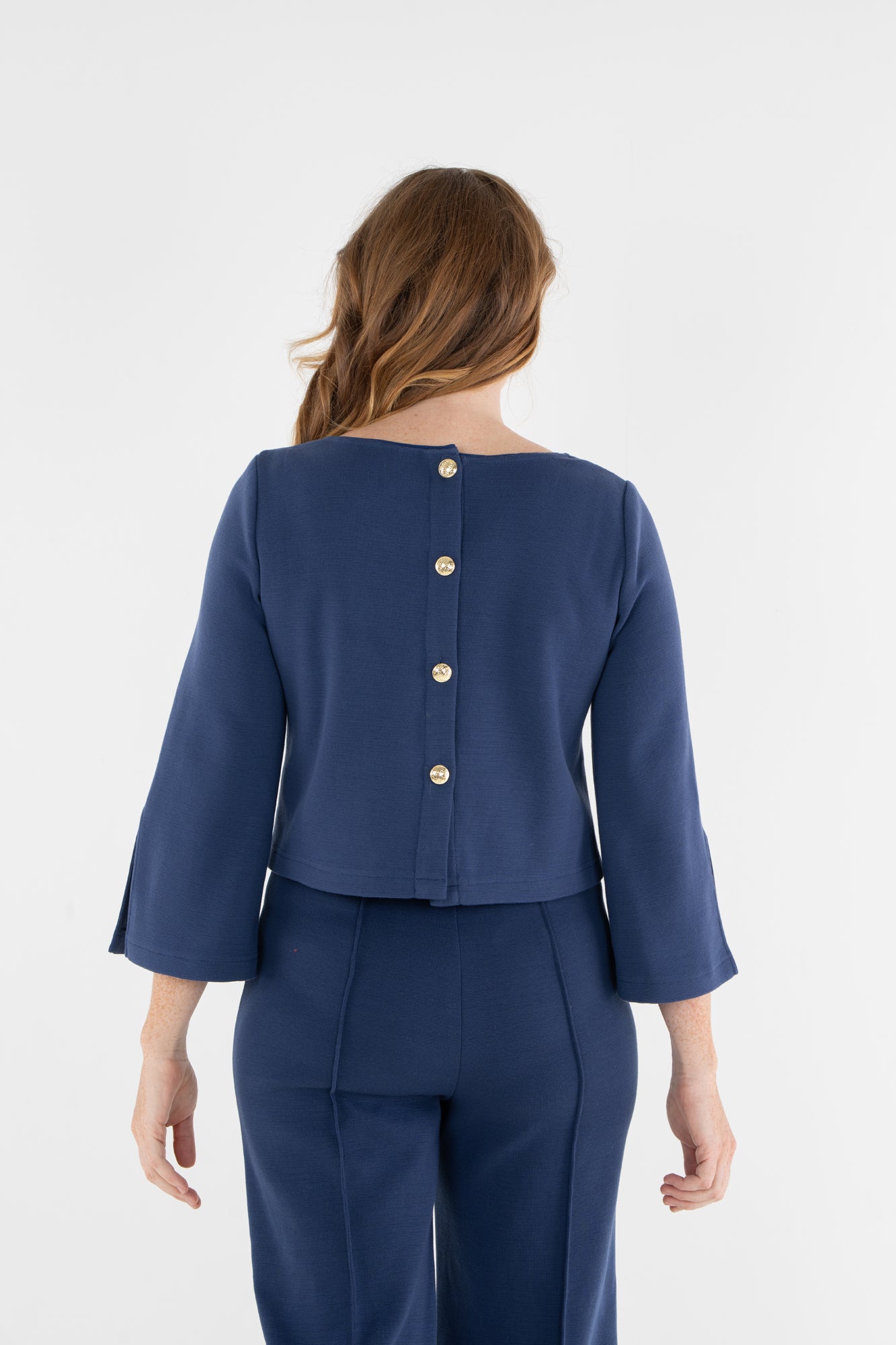 Ashley Ann Top in Twilight Blue