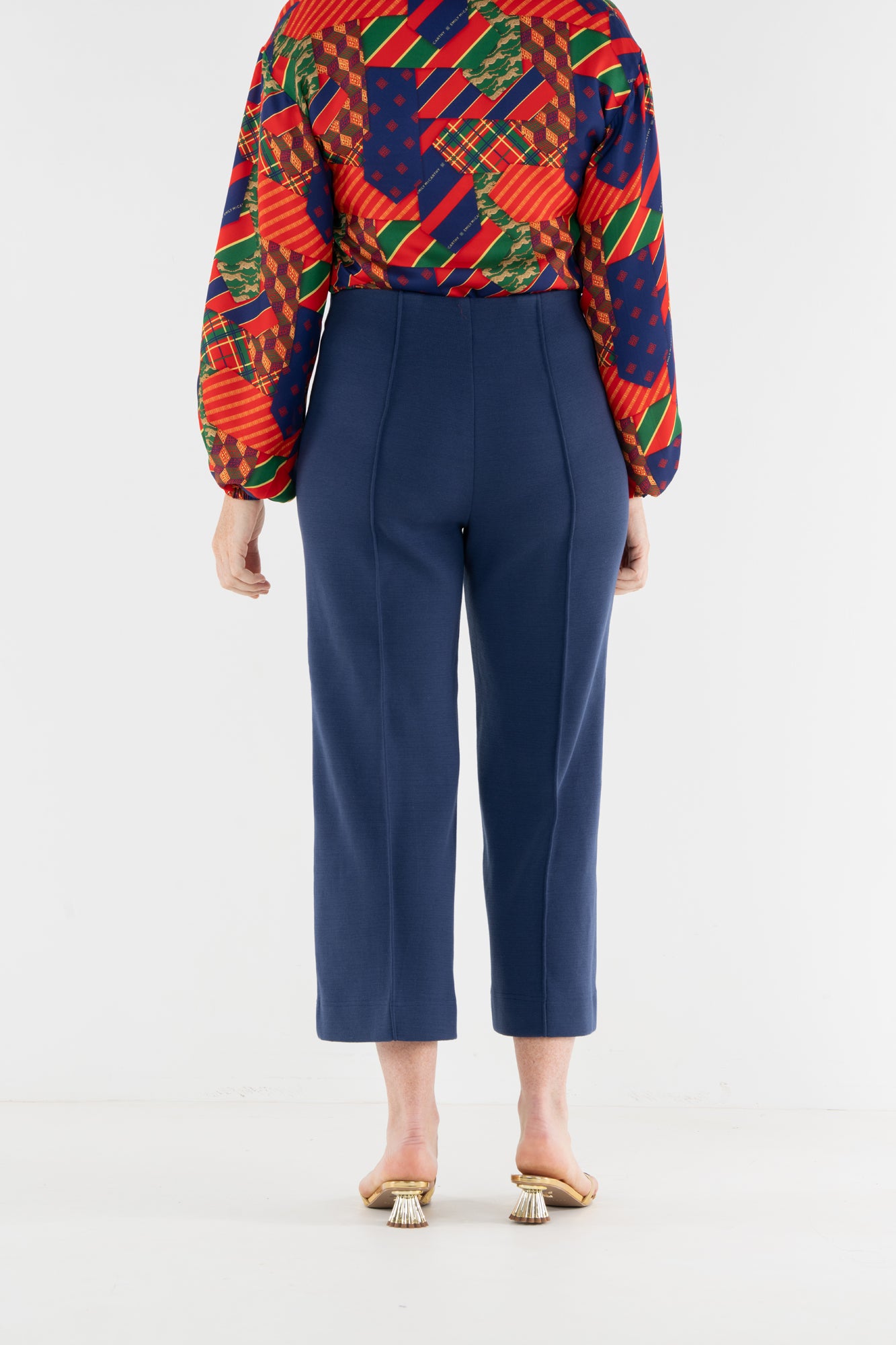 Cropped Piper Pant in Twilight Blue