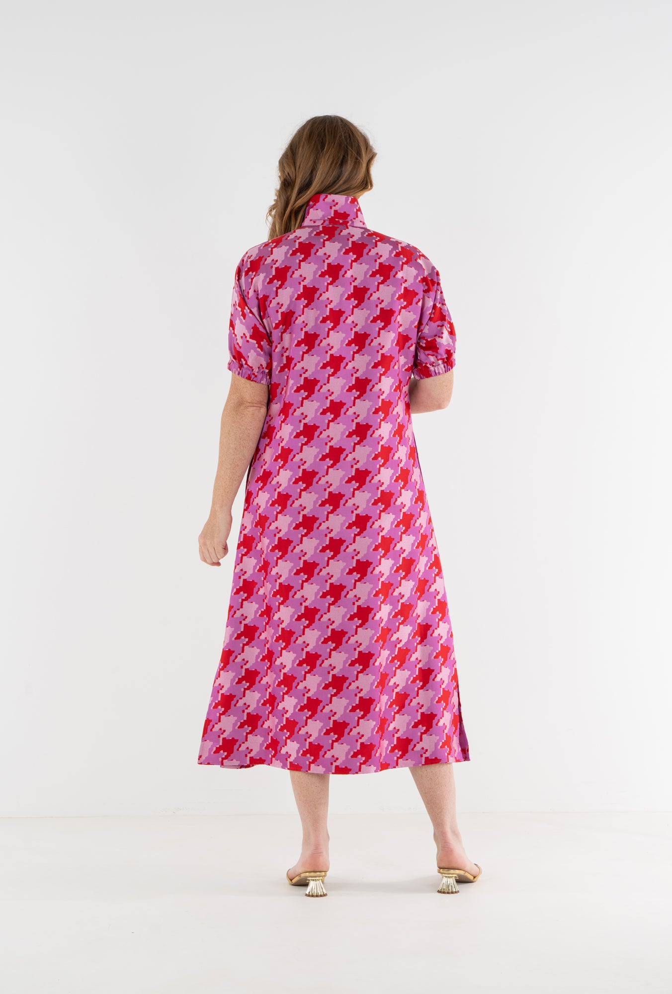 Poppy Maxi in Houndstooth