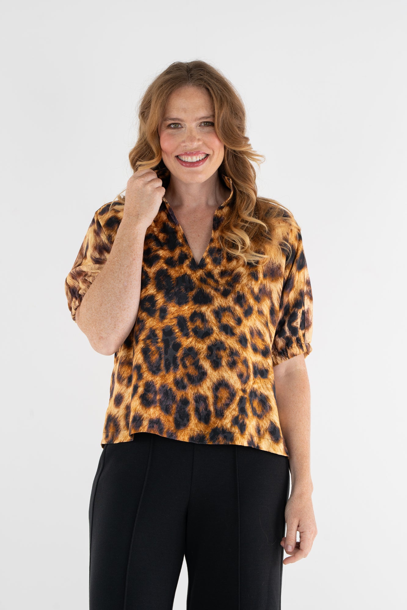 Poppy Top in Leopard