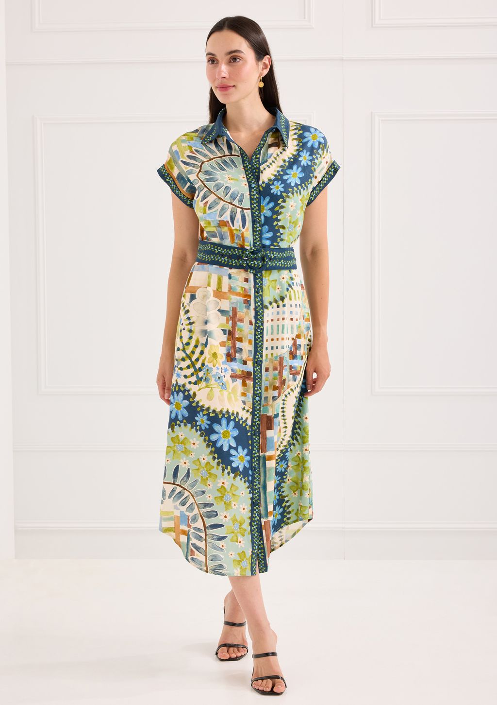Willa Dress in Mosaic Meadow