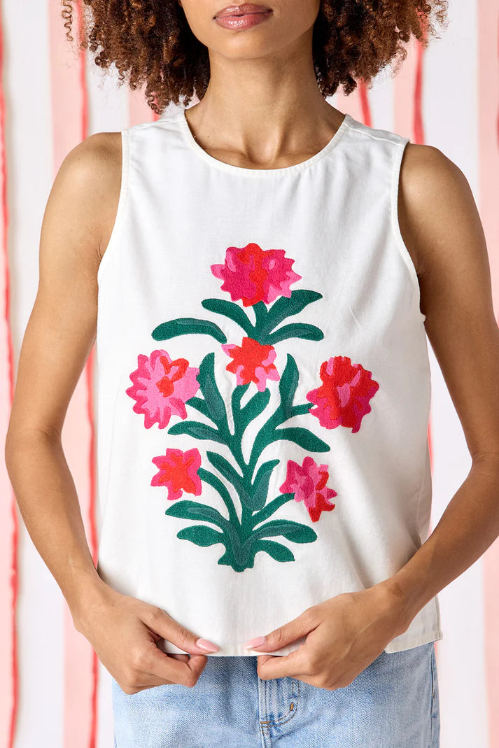 Elly Tank in Ivory