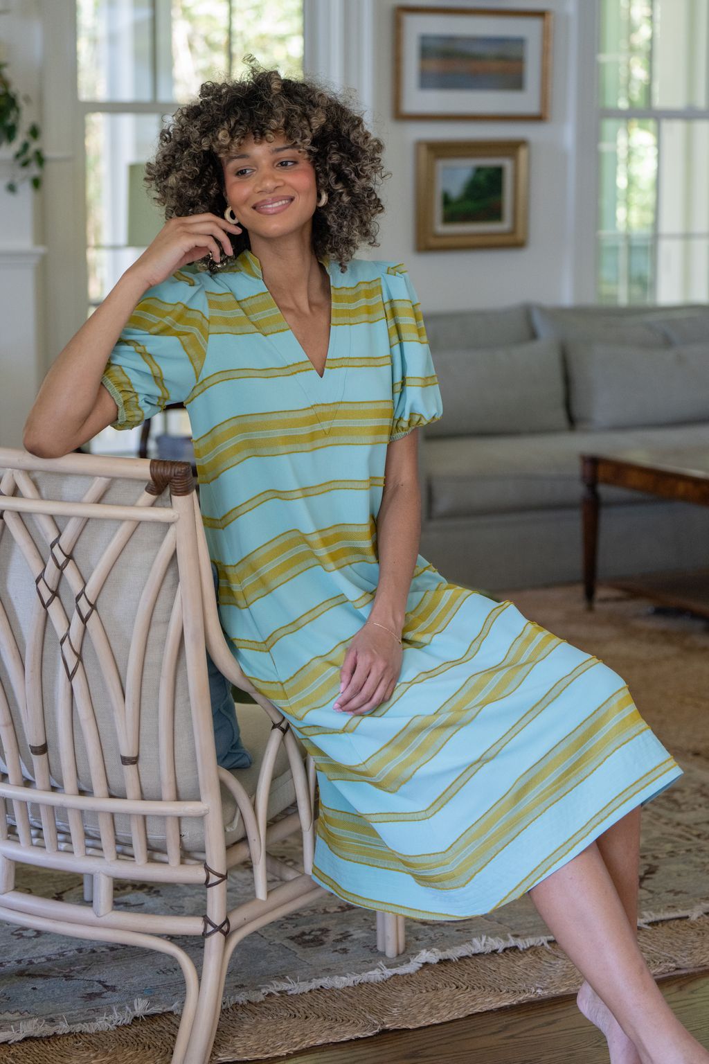 Hampton Top in Fringe Stripe