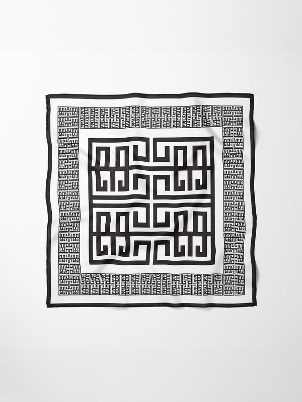 Scarf in Greek Key