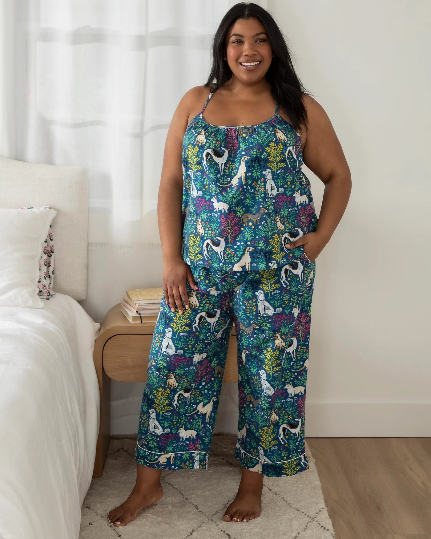 Cami Cropped Pants Pajama Set