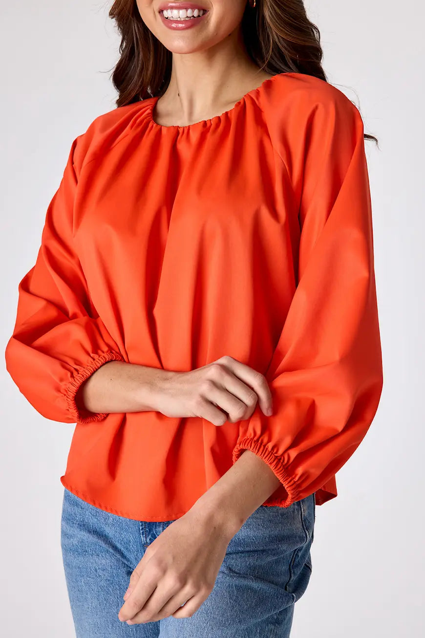 Claudia Top in Persimmon