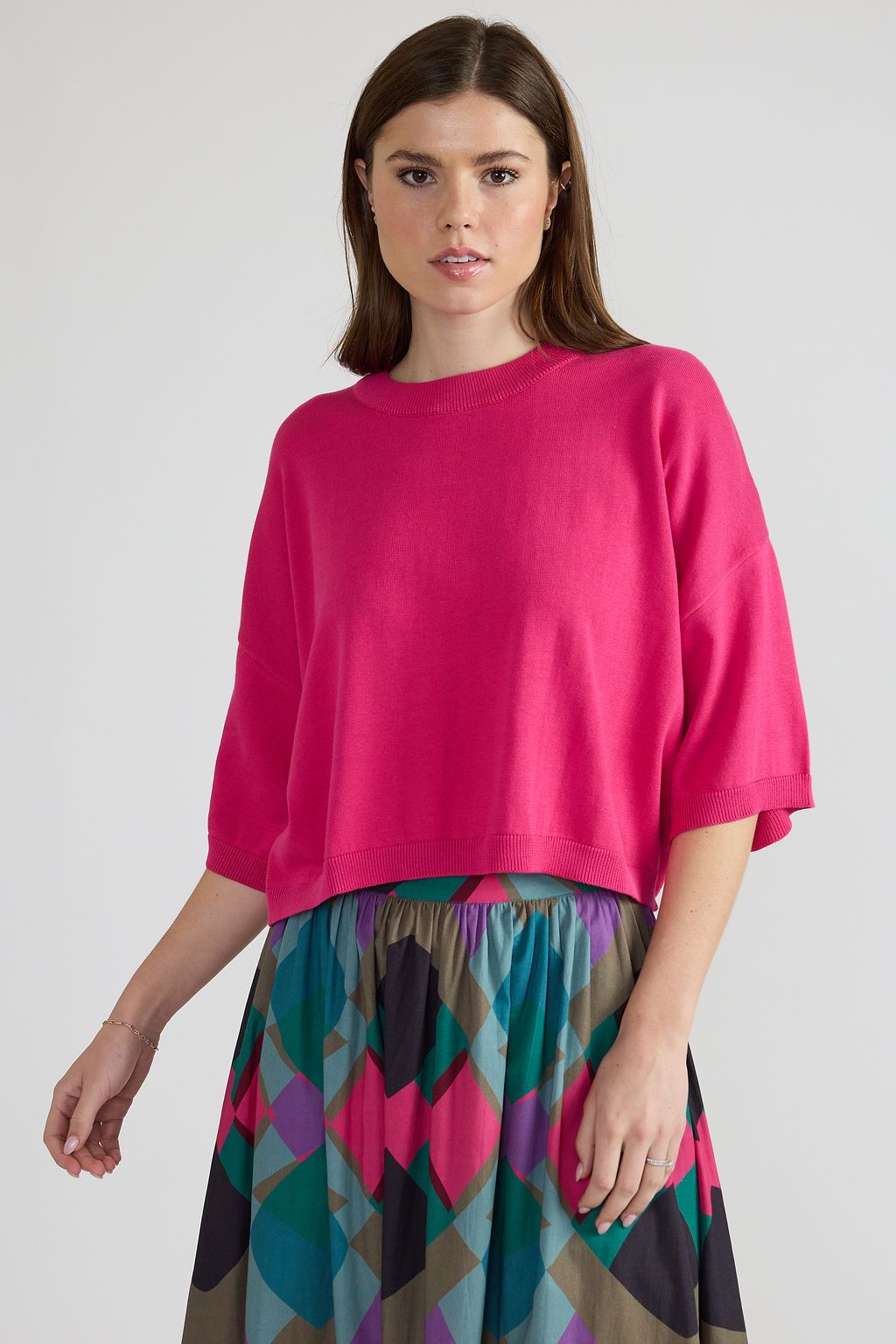Matthew Sweater in Deco Pink