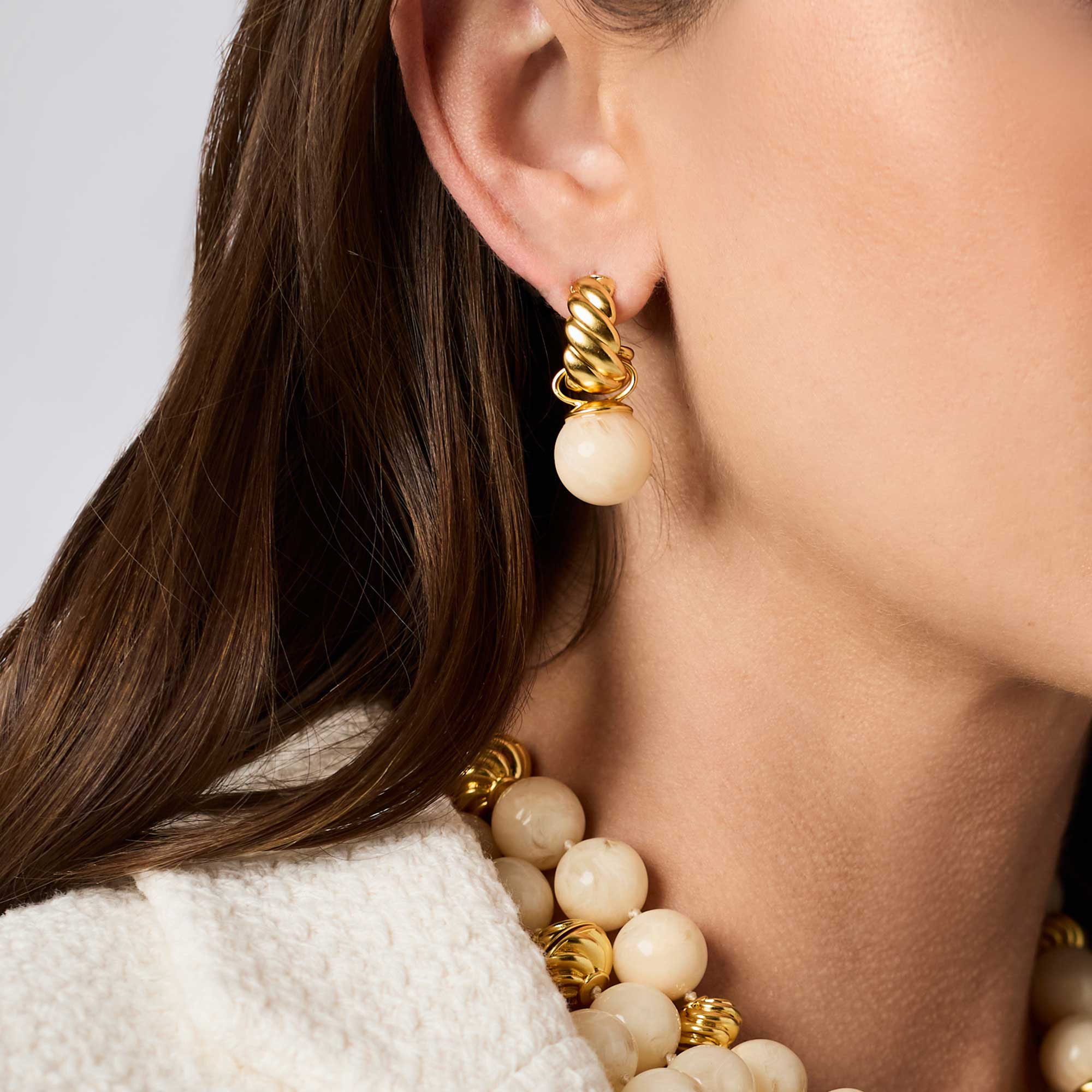 Ravello Hoop and Charm Earring