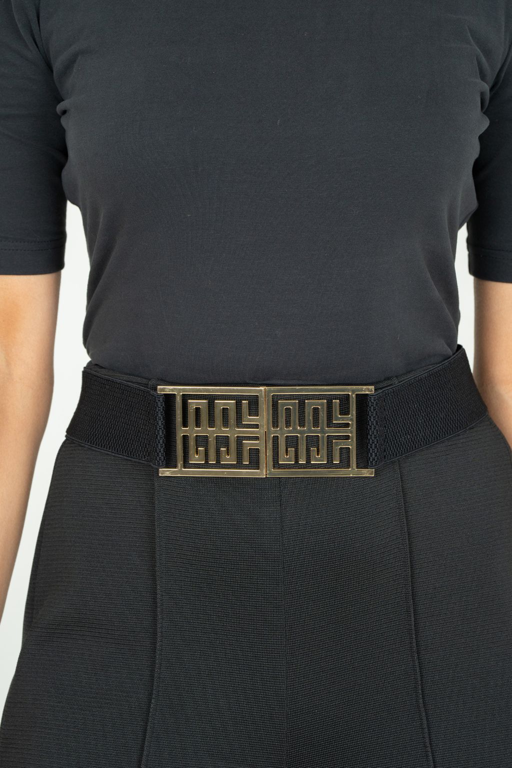 Signature Logo Belt in Black