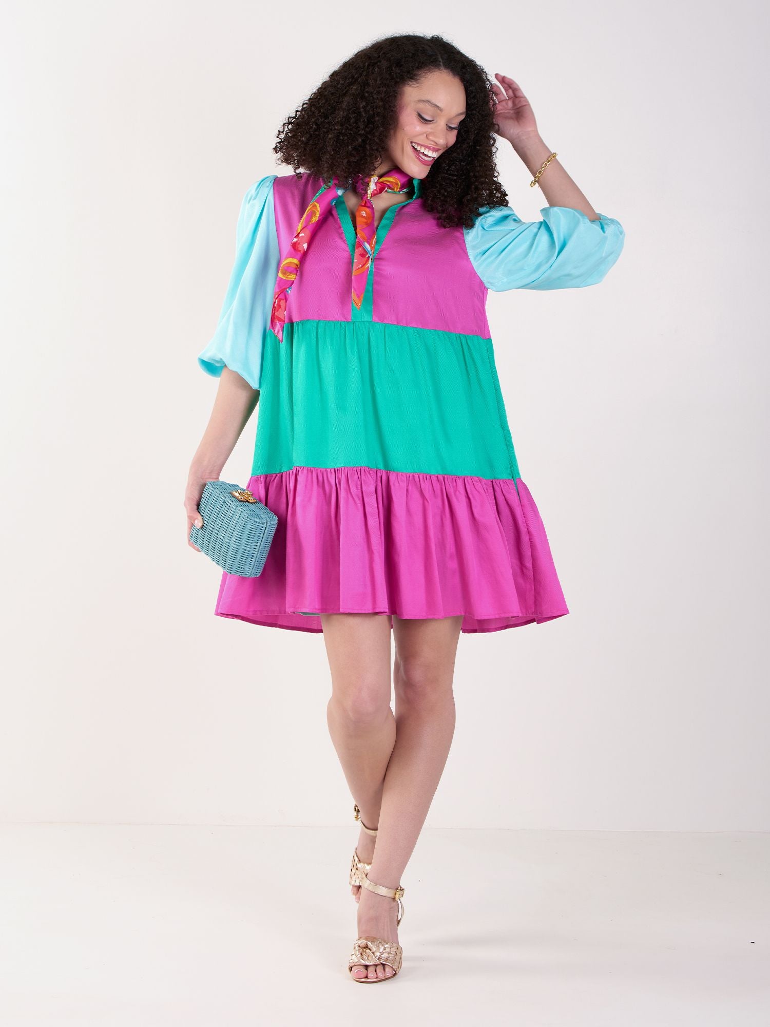 Frankie Dress in Bangle Colorblock