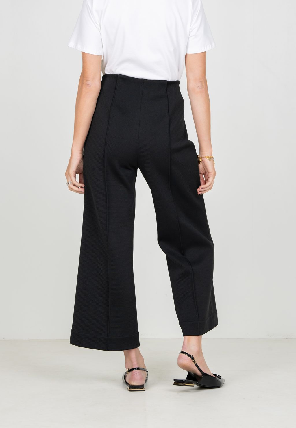 Cropped Piper Pant in Black
