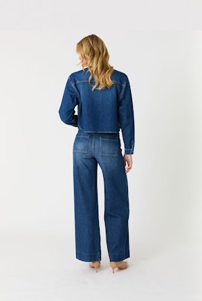Maeve Denim Jeans in Pool Blue