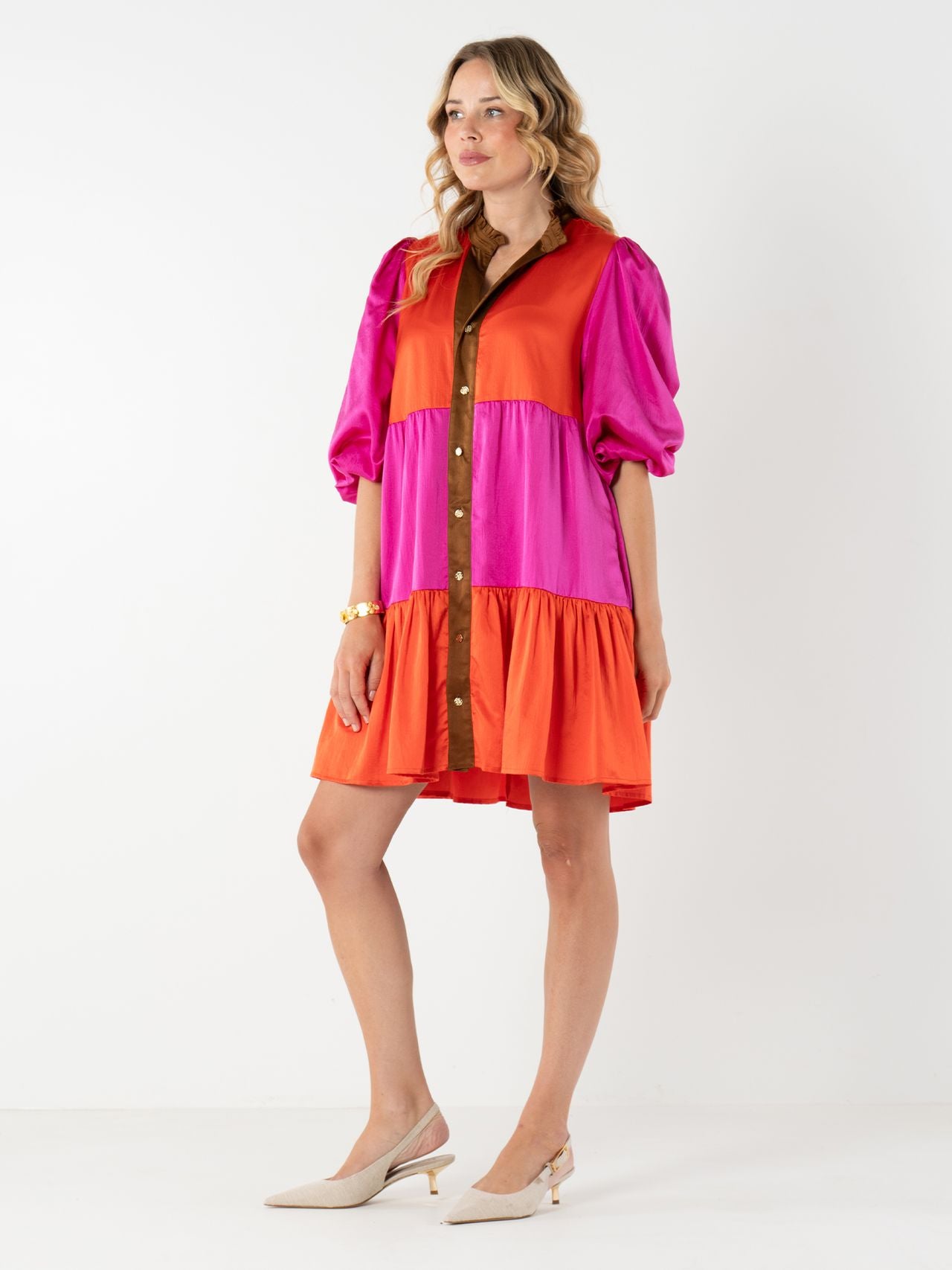 Sadie Dress in Venetian Colorblock