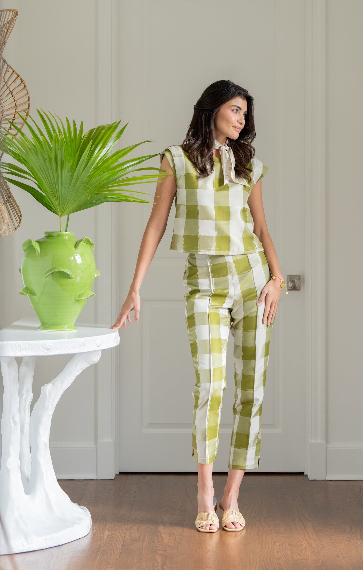 Slim Pant in Gingham