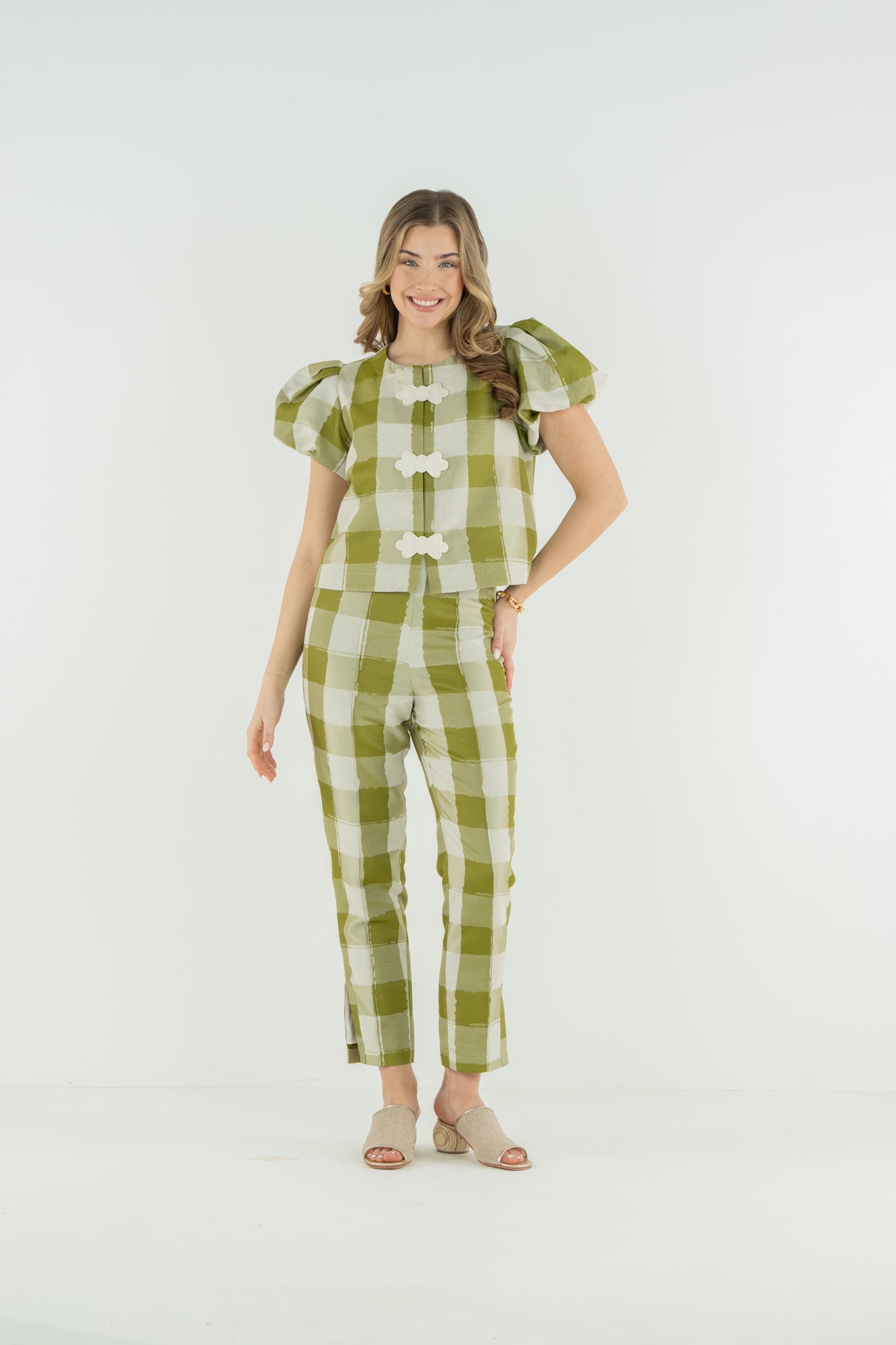 Slim Pant in Gingham