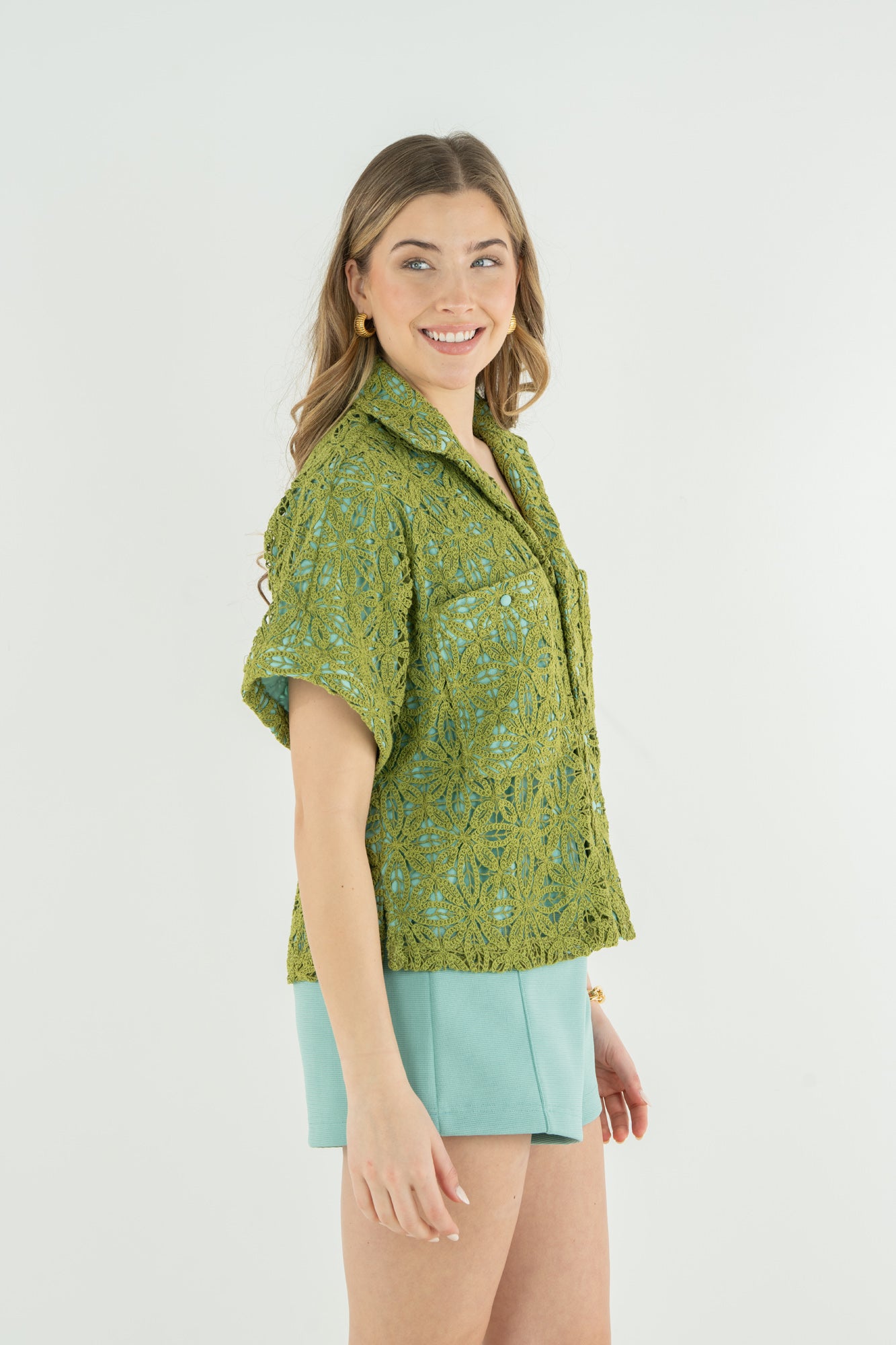 Luna Top in Olive Hour