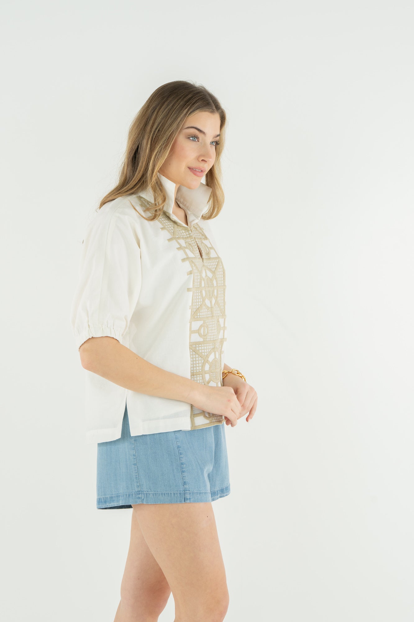 Poppy Top in Trellis