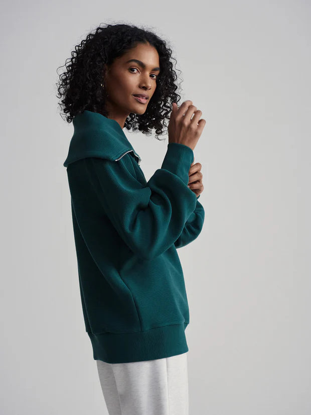 Vine Half Zip Pullover in Conifer