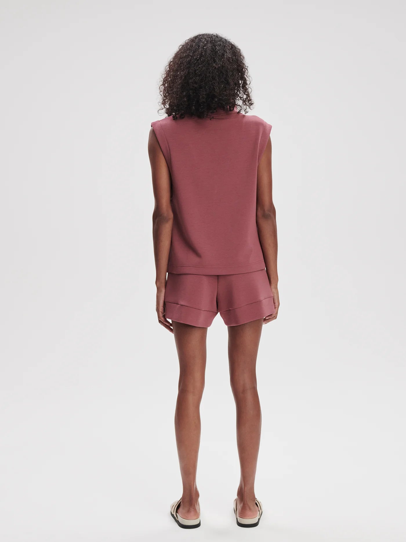 Magnolia 2.0 Half-Zip Tank in Wild Rhubarb