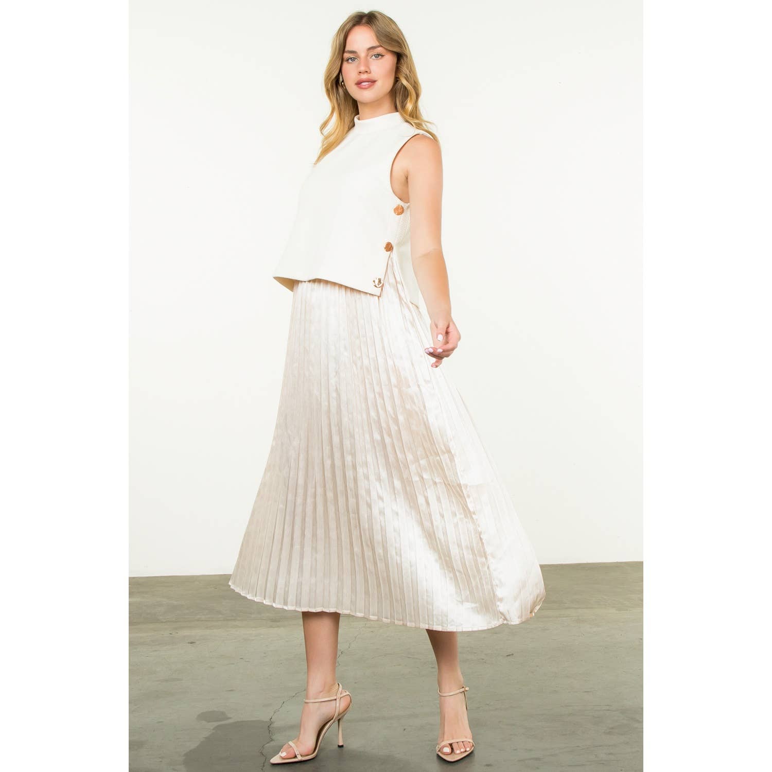 Davis Dress in Cream