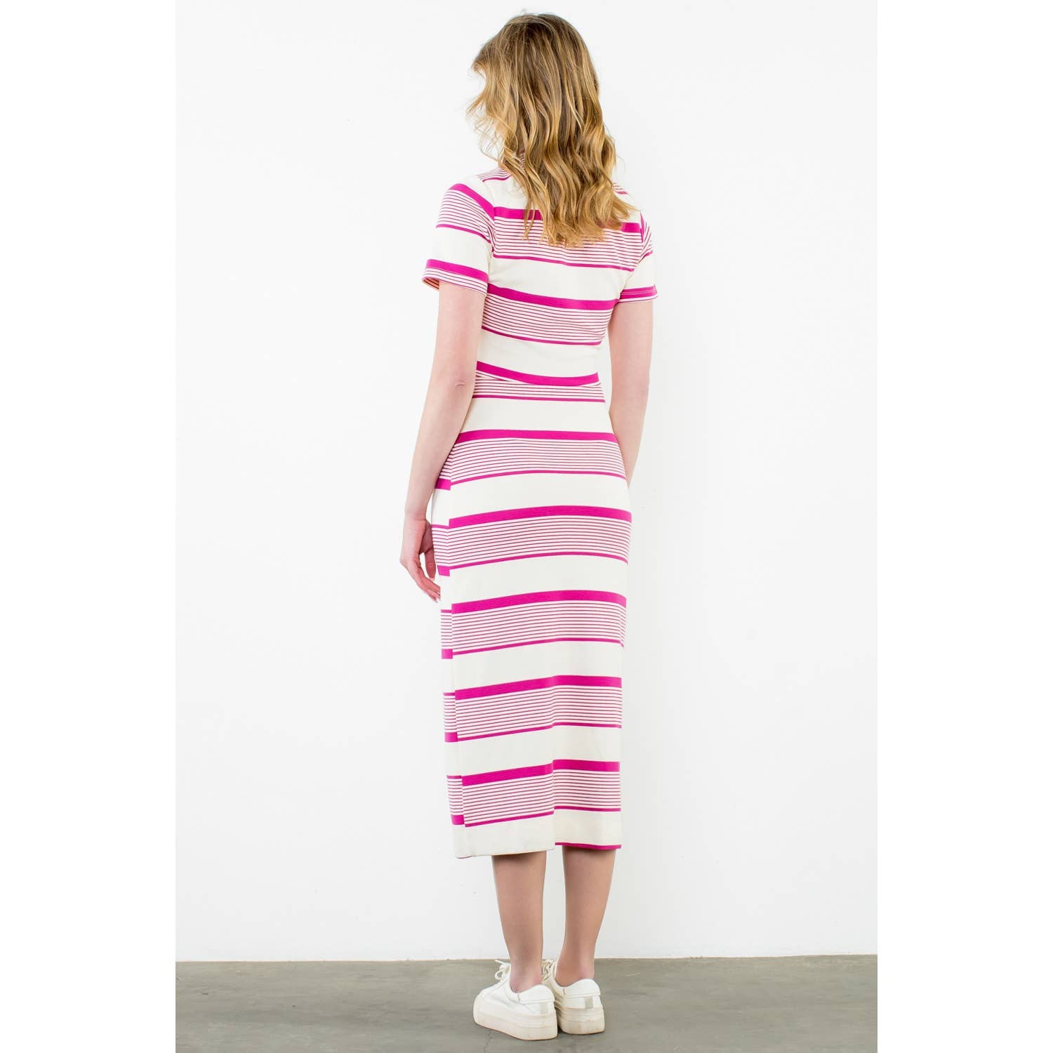 Kate Striped Short Sleeve Dress