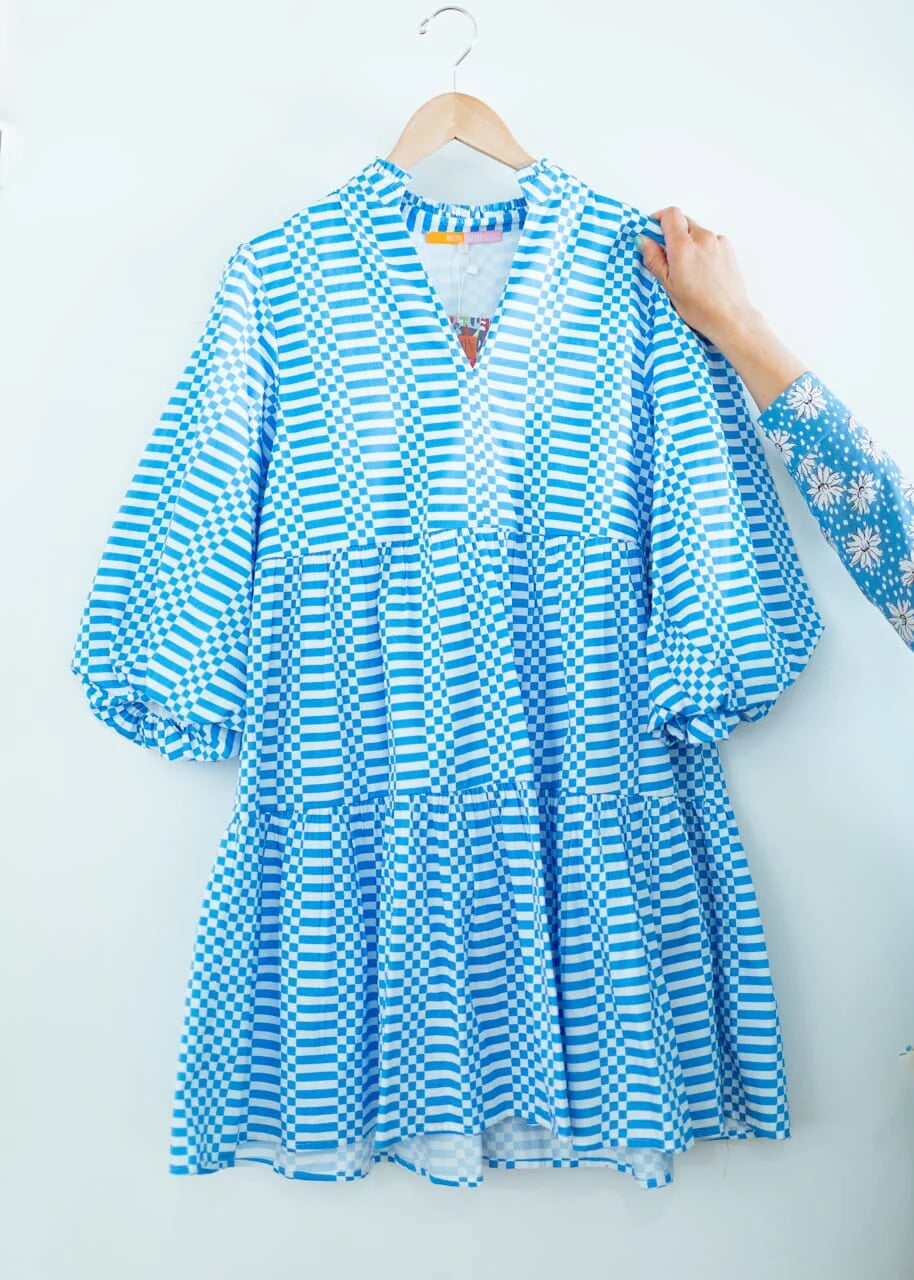 Aubrey Bubble Sleeve Mini Dress