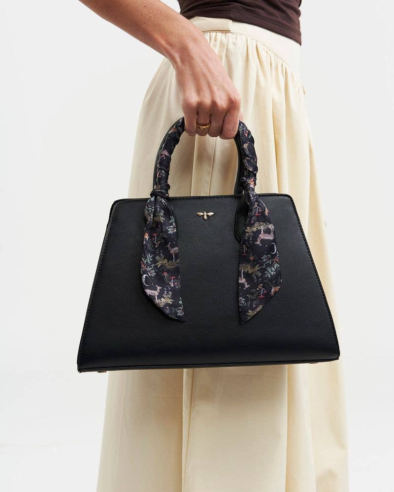 Black Structured Tote