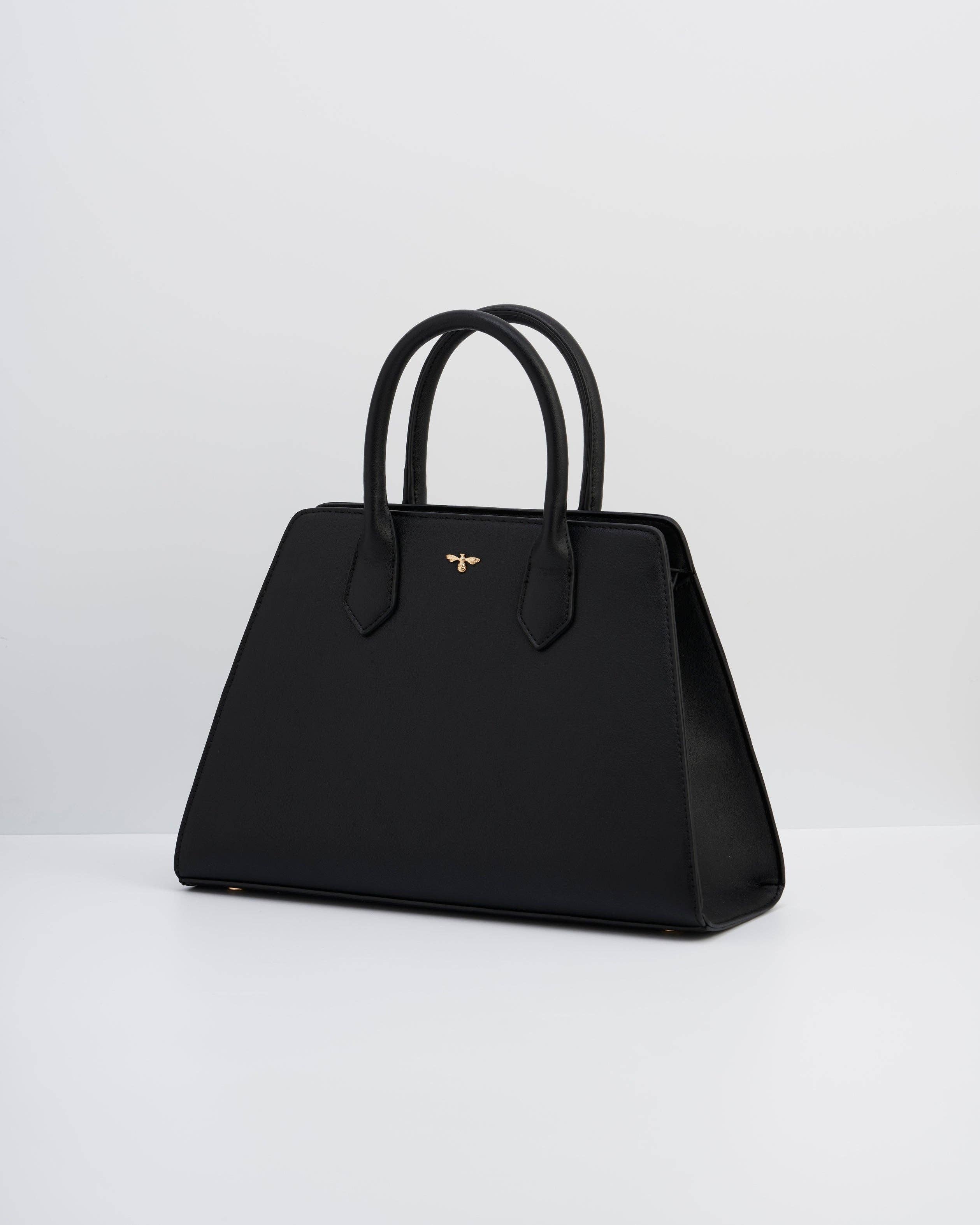Black Structured Tote
