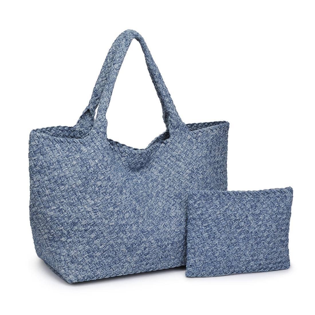 Sky's The Limit Large Denim Tote