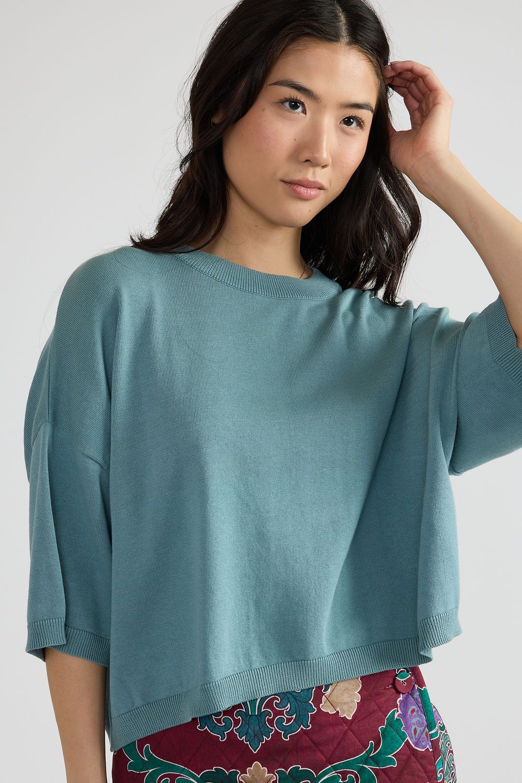 Matthew Sweater in Antique Blue