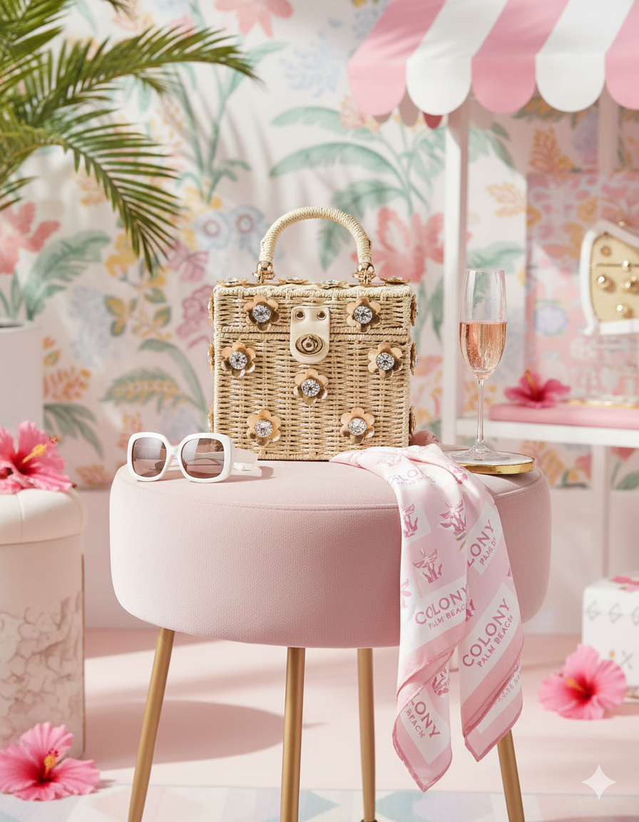 Wicker Bucket Daisy Flower Purse