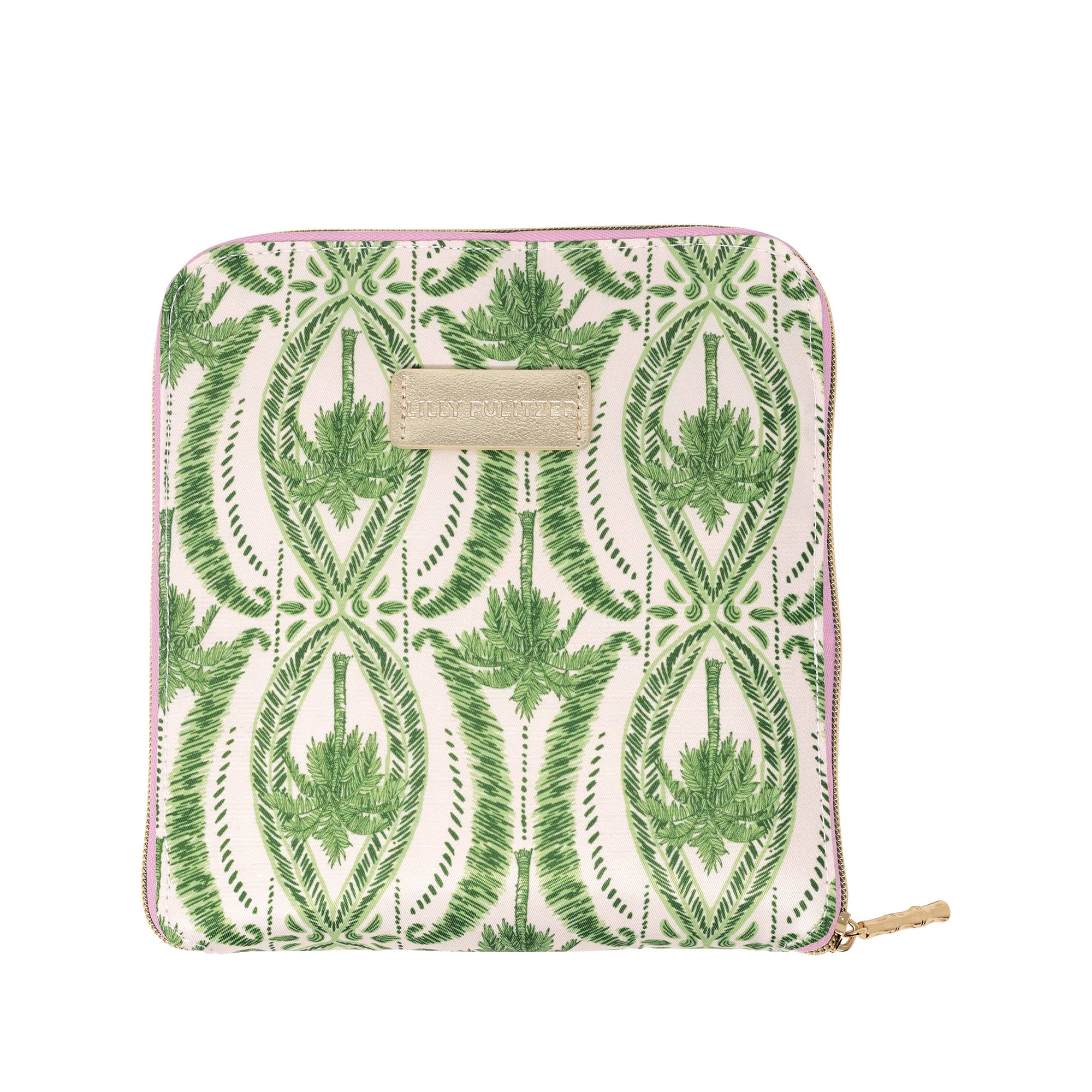 Packable Tote, Textured Palm Stripe