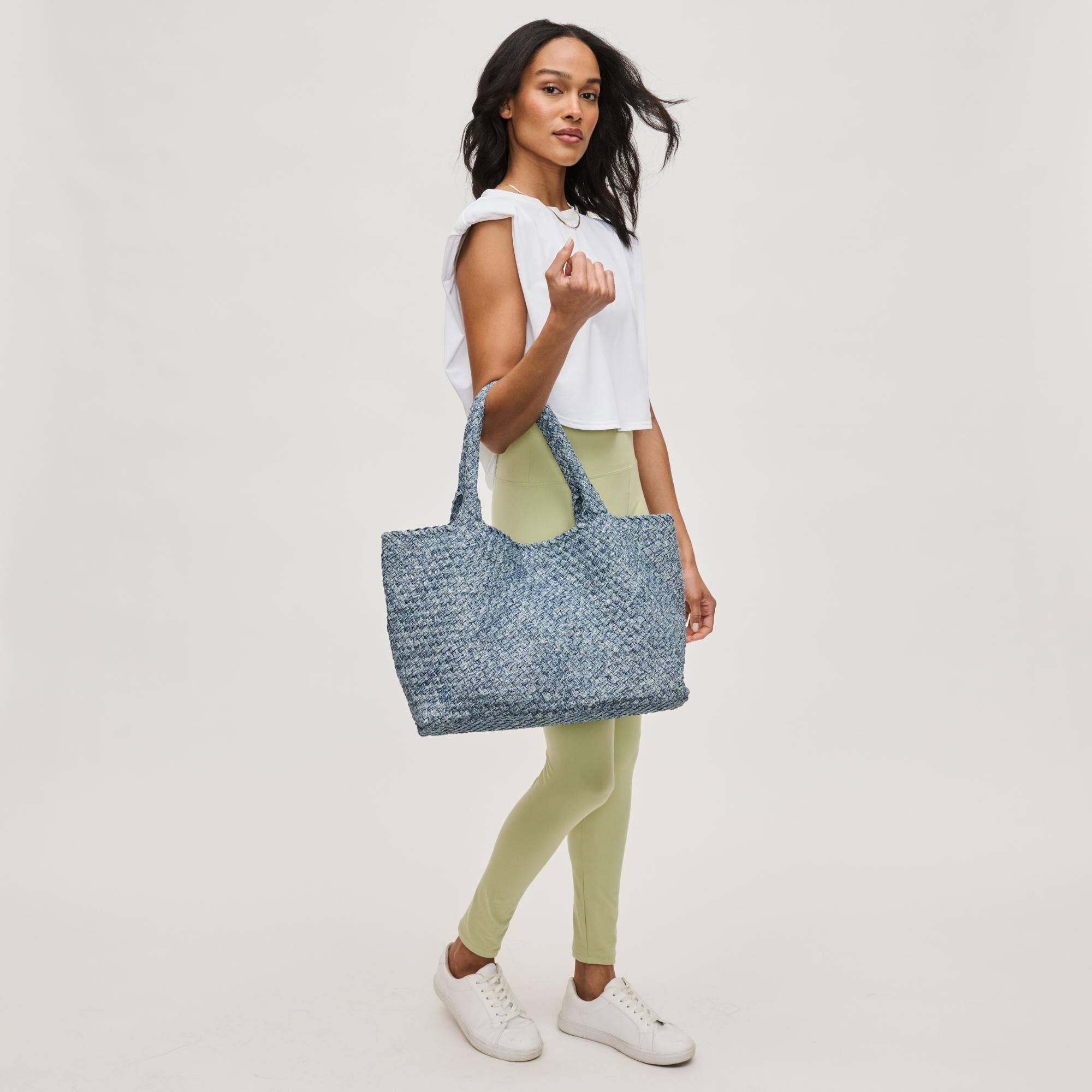 Sky's The Limit Large Denim Tote