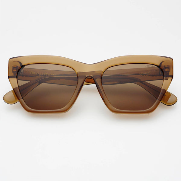 Gia Cat Eye Sunglasses in Brown