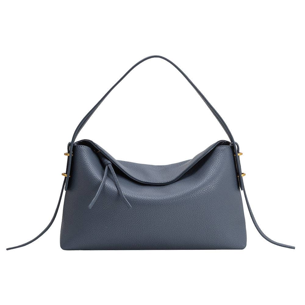 Emory Slate Recycled Vegan Leather Top Handle Bag