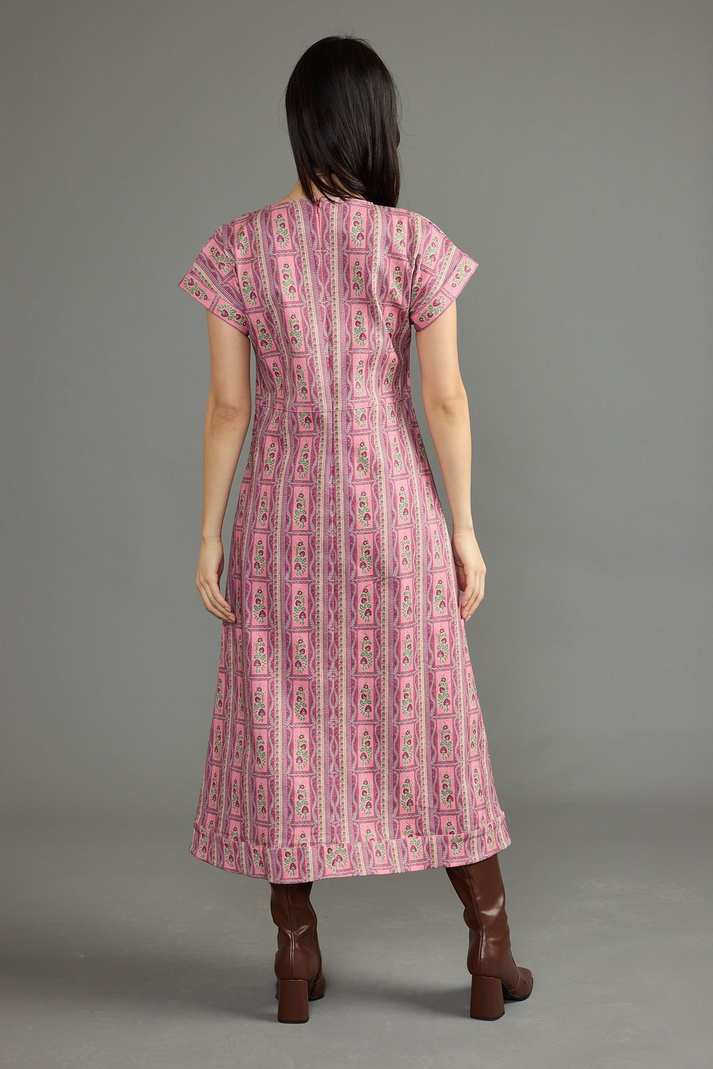 Conrad Dress in Terra Rose