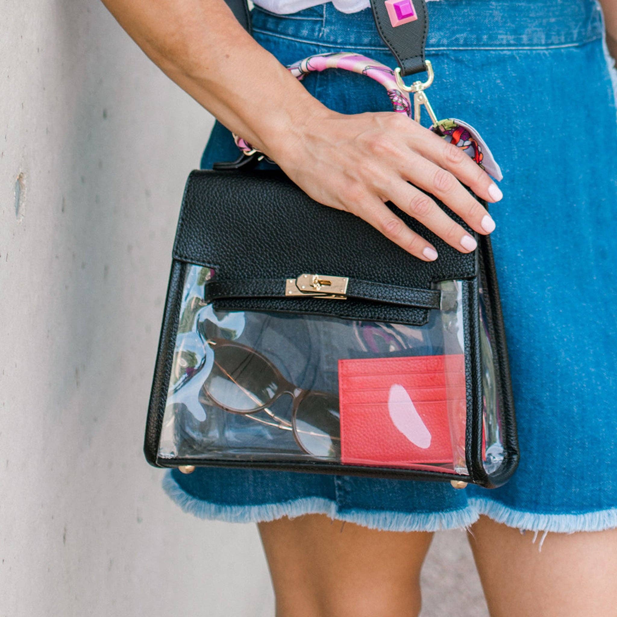 The Susan Clear Stadium Bag in Black