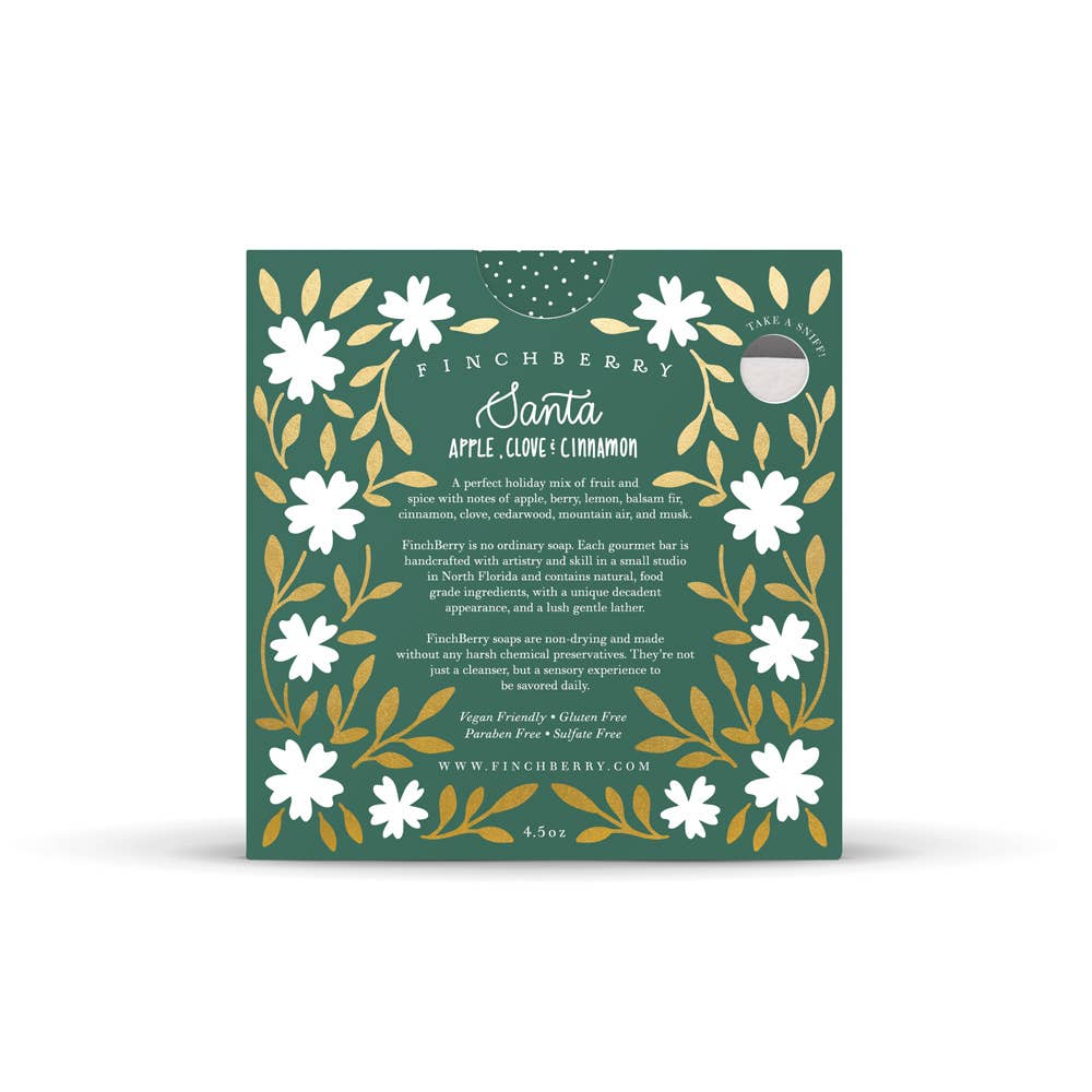 Santa Stocking Stuffer Vegan-Friendly Holiday Boxed Soap