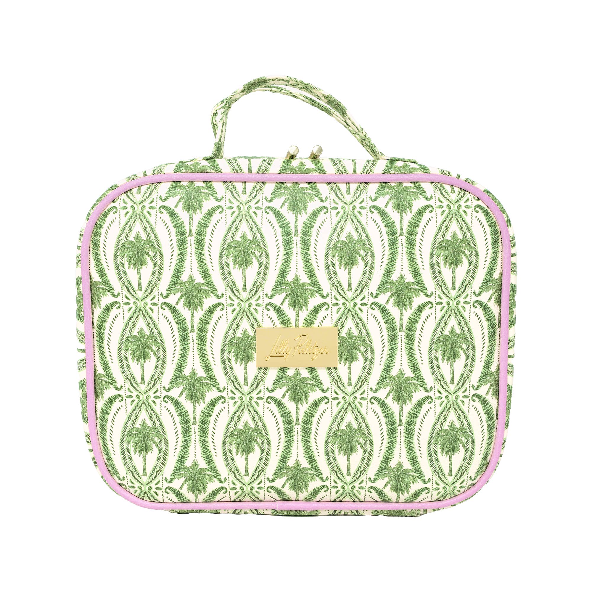 Toiletry Case, Textured Palm Stripe
