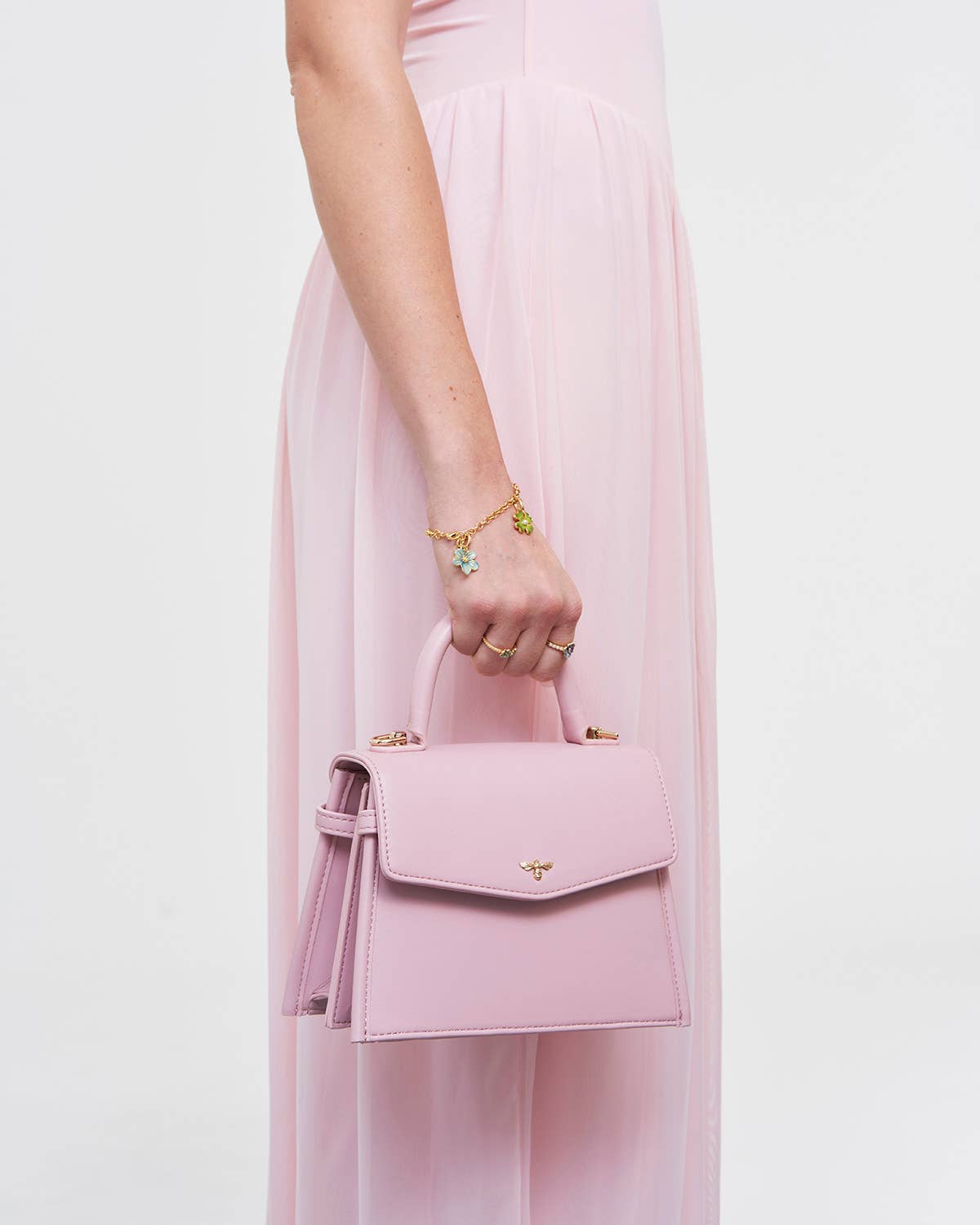 Pink Small Structured Tote