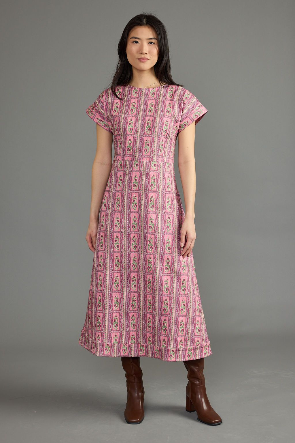 Conrad Dress in Terra Rose