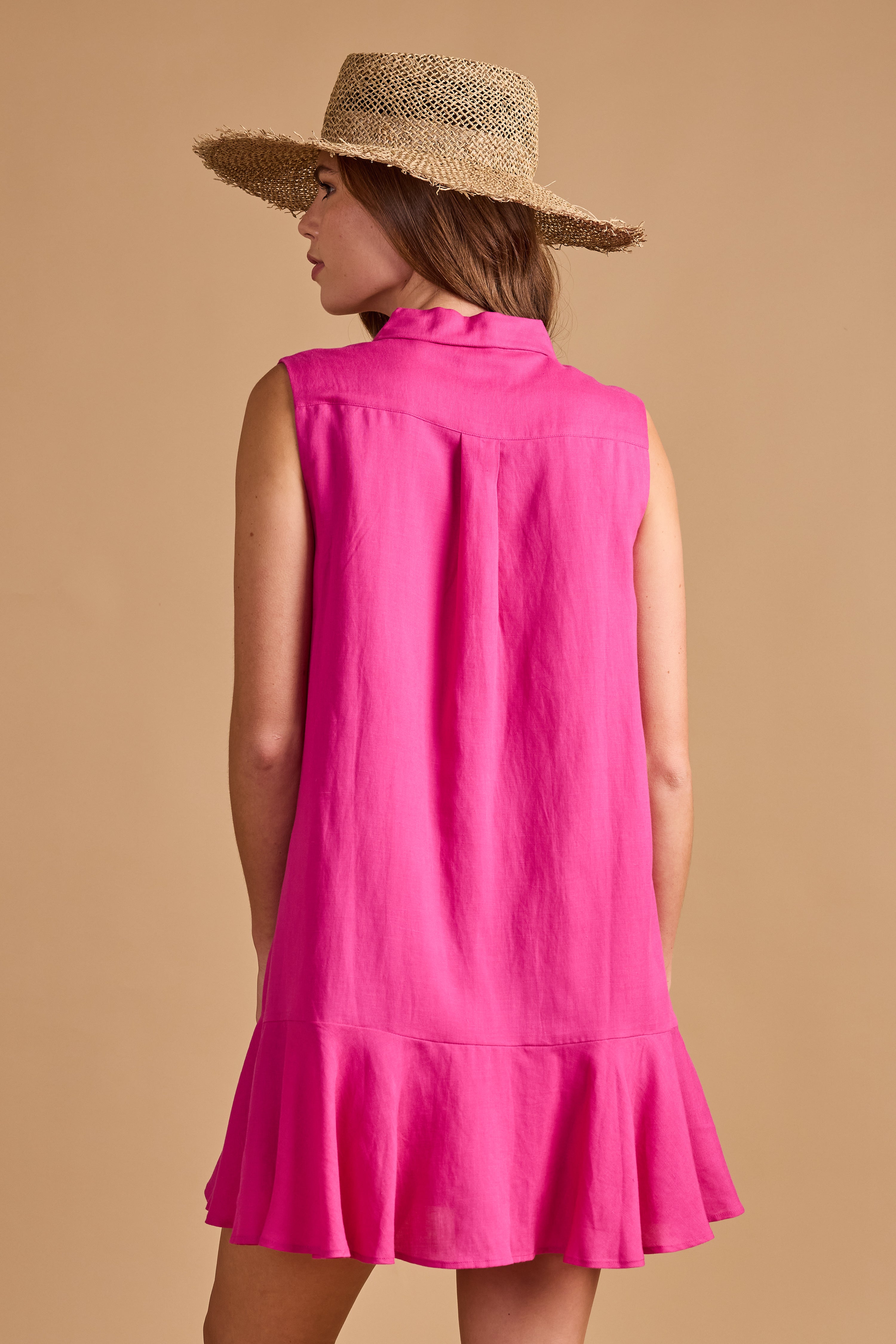Tilly Dress in Fuchsia