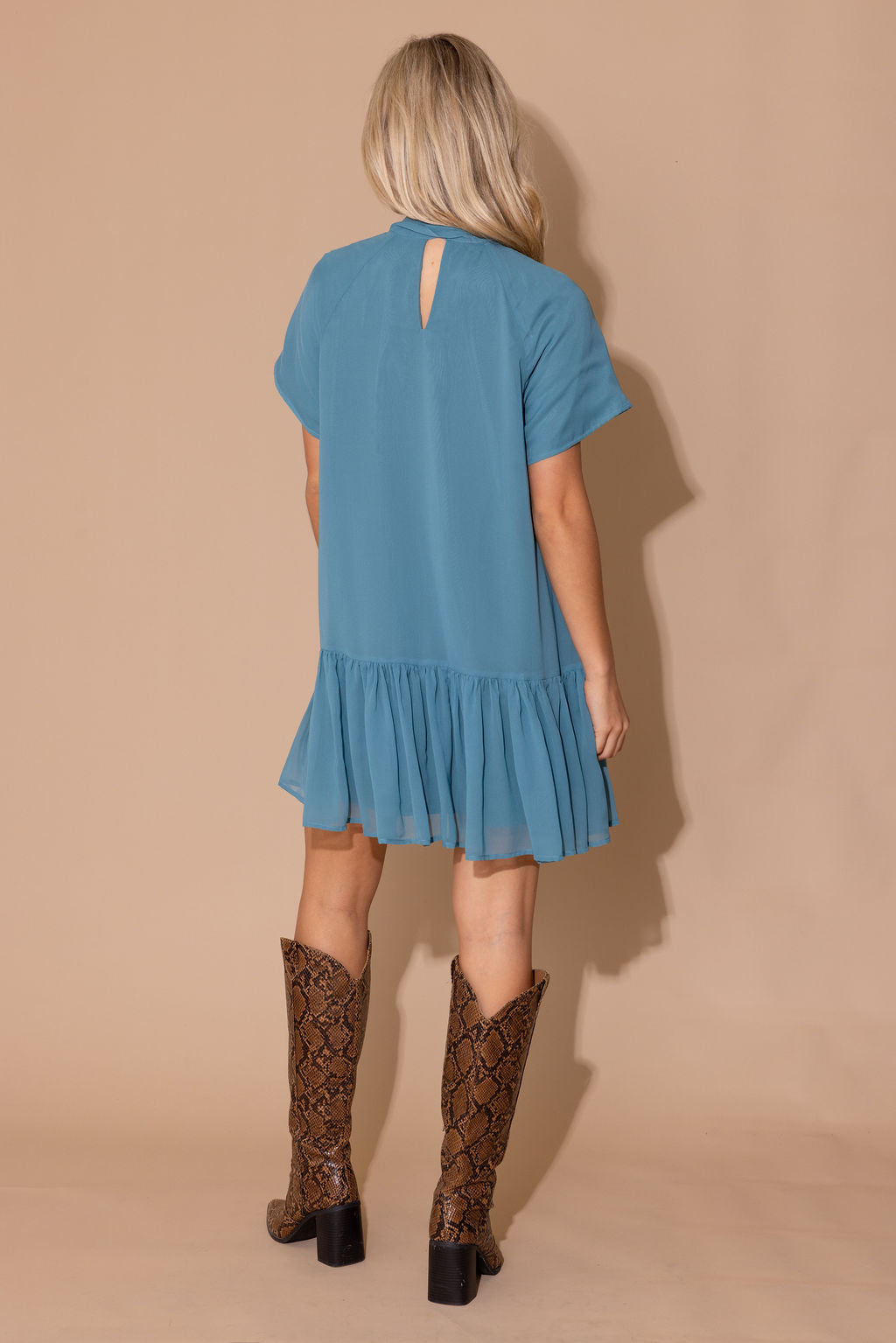 Willa Dress in Santa Fe Blue