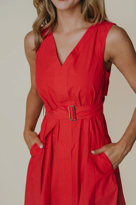 Market Dress in Red